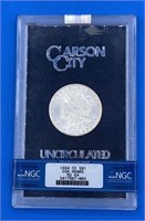 1884 Carson City Morgan Silver Dollar
MS 64, 350