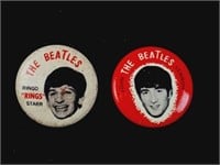 Vintage Beatles Pins: John Lennon & Ringo Starr