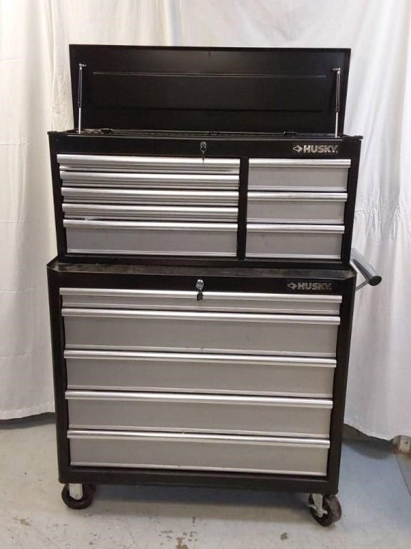 HUSKY 13 DRAWER TOOL CHEST WITH KEY