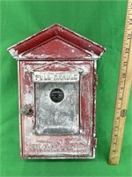 Smaller Gamewell antique fire alarm box