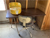 Collapsible Sewing Machine Table & Rolling Chair