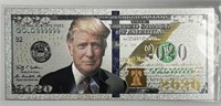 Donald Trump 2020 Novelty $100 Dollar Bill