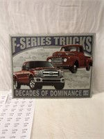Ford F-Series Trucks Tin Sign 12" x 16"
