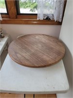 20 IN SOLID WOOD ROUND LAZY SUSAN