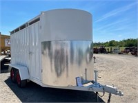 1992 14' x 6' HD Draft Horse/Stock Trailer