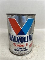 Valvoline motor oil paper advertising can with