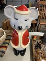 VINTAGE CHRISTMAS MOUSE BLOW MOLD