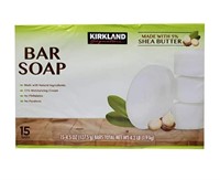 Kirkland Signature Bar soap made with 5% Shea