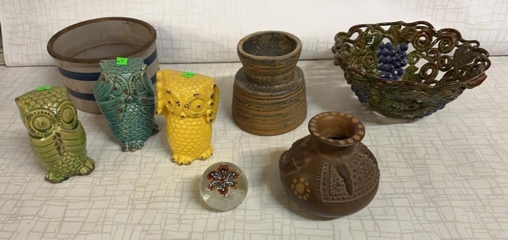 Pottery, Owls & More