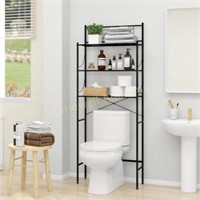 MallBoo Toilet Rack  3-Tier  65x24x166cm Black