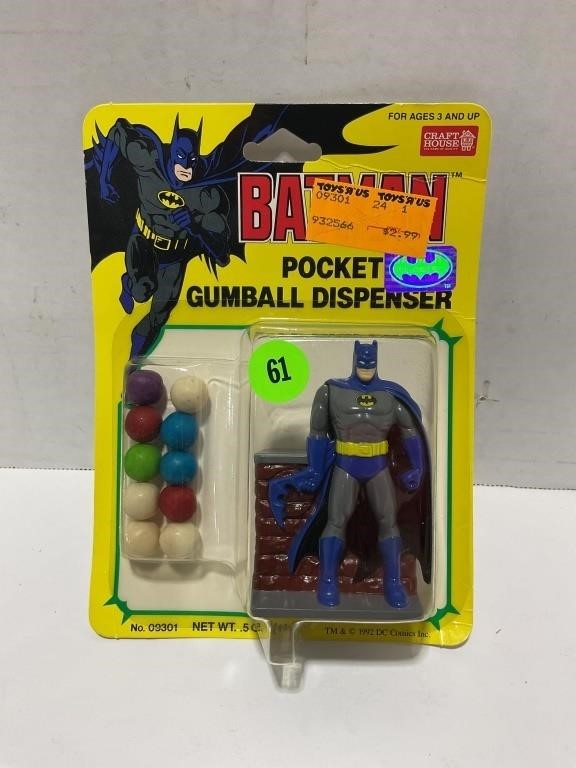 Batman pocket gumball dispenser