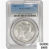 1887-O Morgan Silver Dollar PCGS MS62
