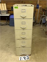 5 Drawer file cabinet 58 ½” X 18” X 28”