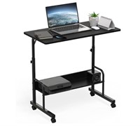 SHW Adjustable Standing Mobile Desk 15"x 31"x 35"