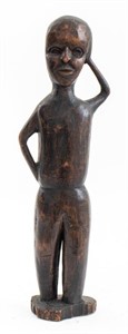 Outsider Art Carved Wooden Figure