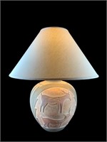 A  26”H Casual Lamp 1985, Pottery Base