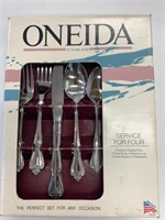 Oneida Stainless 4 Person Table Setting