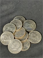 Lot of 10 Bicentennial Half Dollars