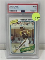PSA 5 1980 Topps Ozzie Smith #393 Cased & Graded