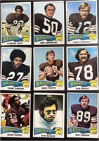 LOT OF (9) 1975 TOPPS FOOTBALL CARDS (CLEVELAND BR