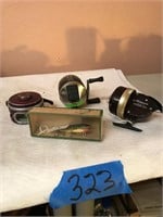 Fishing reels (3) - South Bend, Shakespeare,+?