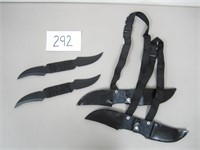 (2) 13" Ninja Double-Sided Knife with Sheaths