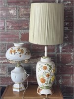 (2) Vintage Table Lamps 22” and 37.5”