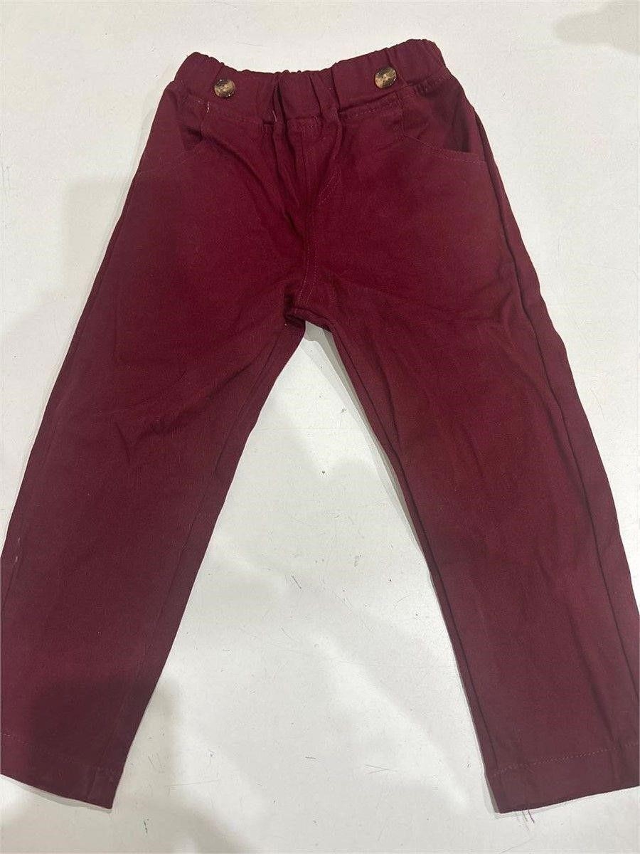 (2T) Burgandy Chino Pants