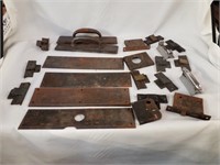 Vintage metal door hinges