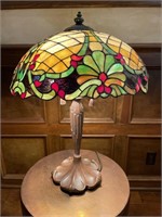 Arts & Crafts Leaded Glass Table Lamp