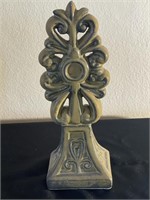 Ornamental Ceramic Fleur de Lis Finial