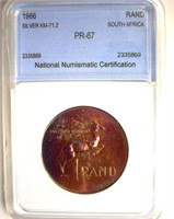 1966 Rand NNC PR67 S. Africa Silver