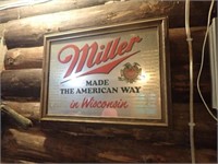 Miller In Wisconsin Sign - 23"Wx16"H