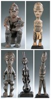 5 West African style figures. 20th century.