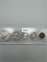 1949 Mint/Year Sets, Silver Coins
