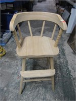 UNFINISHED HIGH CHAIR