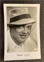 PETER LORRE: JASMATZI Tobacco Card (1933)