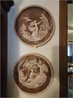 Pair of Decorative Wall Hanging Plates