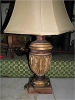 Large base lamp with shade