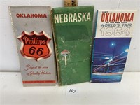 3 Vintage Road Maps