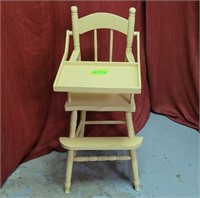 Antique Wooden Highchair - Good shape! Size is