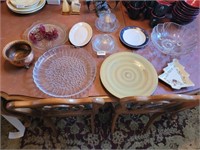SERVING PLATES, CANDY DISHES, NAPKIN RINGS, PLUS D