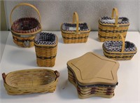 Longaberger Mini Baskets Lot
