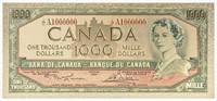 Canada - 24kt Gold Foil 1954 Replica $1000.00 Bill