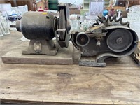 Bench grinder and belt sander