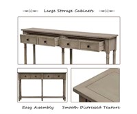 58 in console table w/drawers