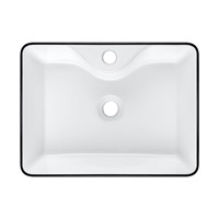 Bathroom Vessel Sink 19”x15” Bathroom Sink Rectan