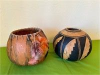 Judy Tormoen Signed Southwest Style Gourds