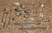 14 Vintage Pieces of Flatware - Most with Maker's