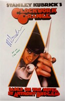 Autograph Clockwork Orange Stanley Kubrick Poster